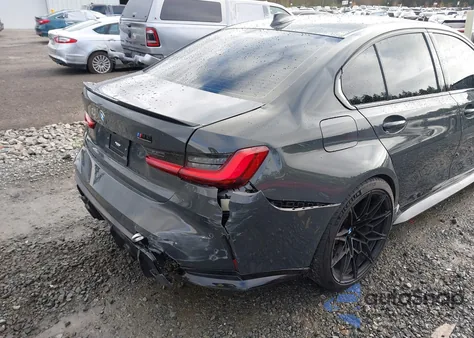 2022 BMW M3 Competition xDrive from USA, damaged, VIN WBS43AY0XNFM61139
